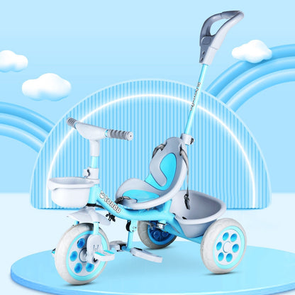 TONDU Kiddo Tricycle Best for 1.5 Year to 4 Years Kids (Blue) - Vesco Cycles