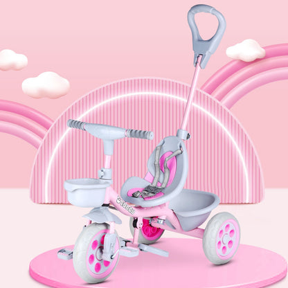 TONDU Kiddo Tricycle Best for 1.5 Year to 4 Years Kids (Pink) - Vesco Cycles