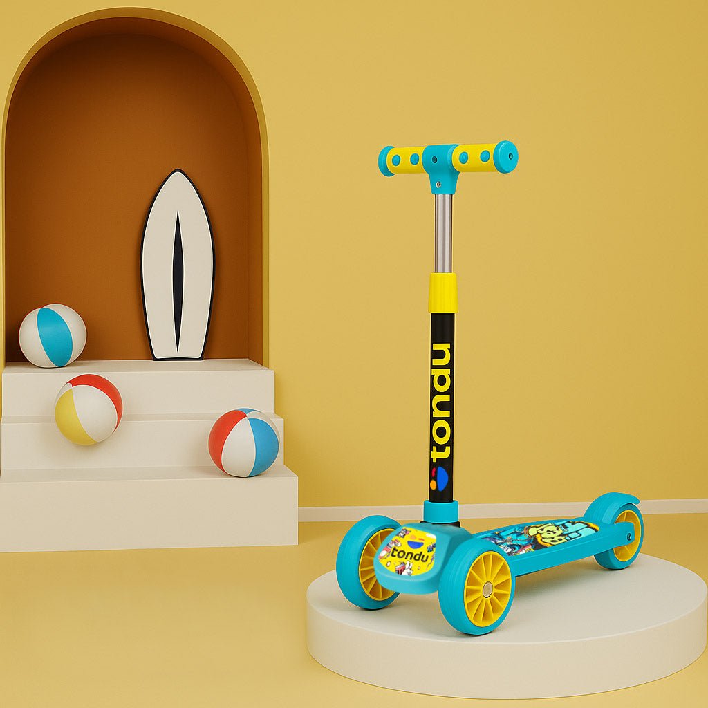 Tondu Mercury Kick Scooter for Kids 3+ Years (Blue) - Vesco Cycles