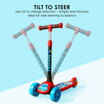 Tondu Mercury Kick Scooter (Red) - Vesco Cycles