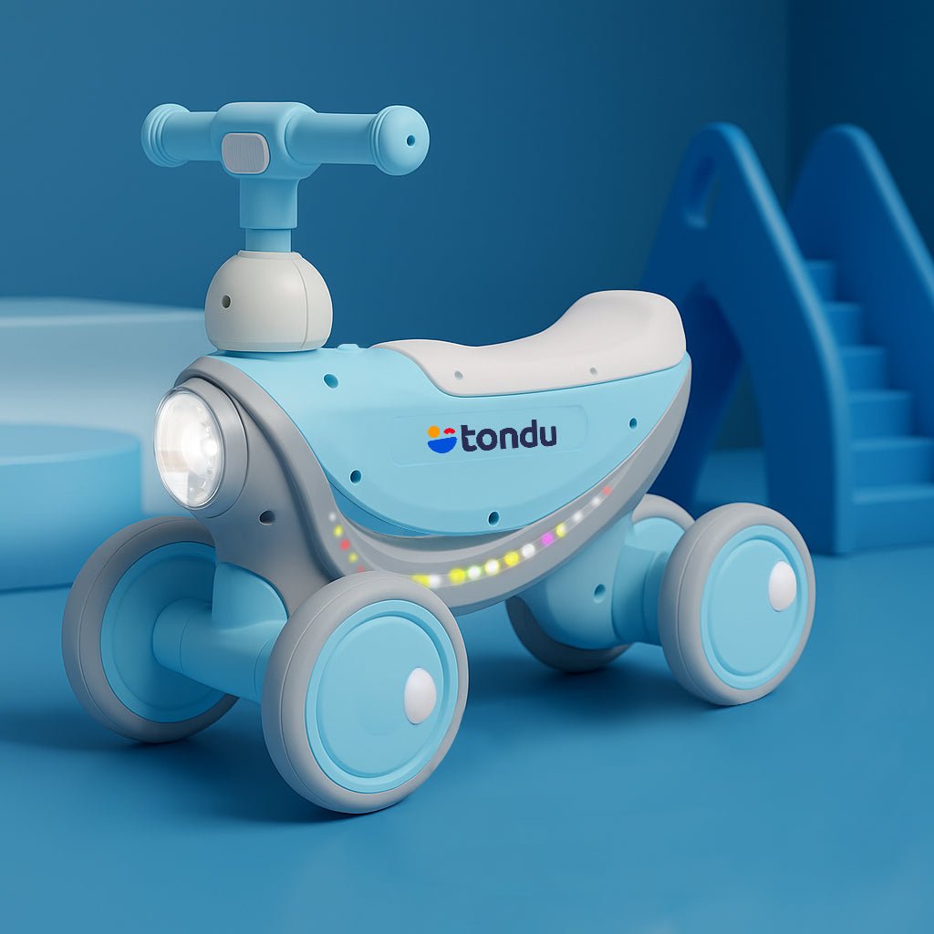 Tondu Saturn Baby Push Scooter with TPE Wheels (Blue) - Vesco Cycles