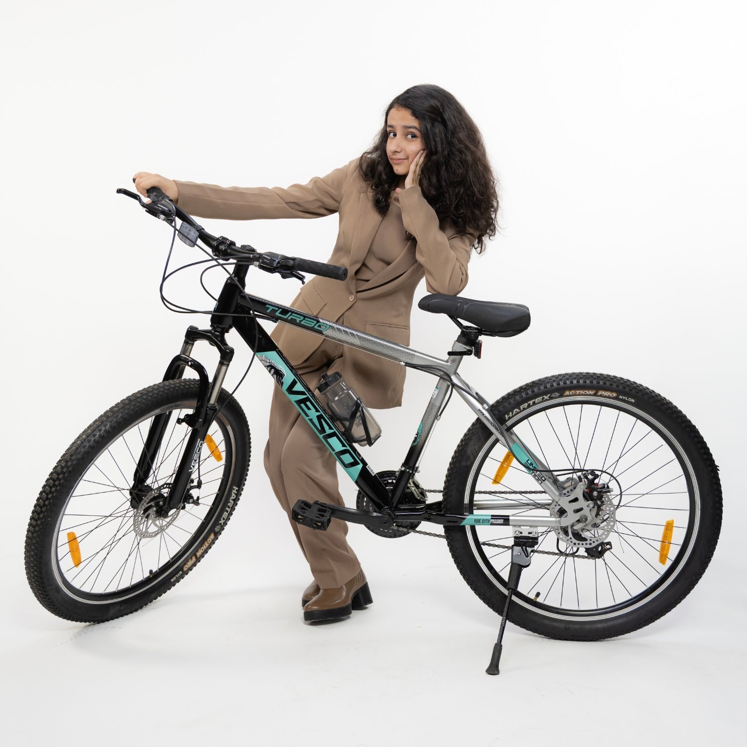 VESCO Turbo 27.5T MTB Cycle for Men | 21 Speed Shimano Gear Mountain Bike, Dual Disc Brake, Front Suspension - Vesco Cycles