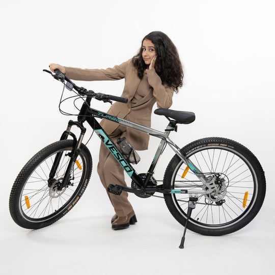 VESCO Turbo 27.5T MTB Cycle for Men | 21 Speed Shimano Gear Mountain Bike, Dual Disc Brake, Front Suspension - Vesco Cycles