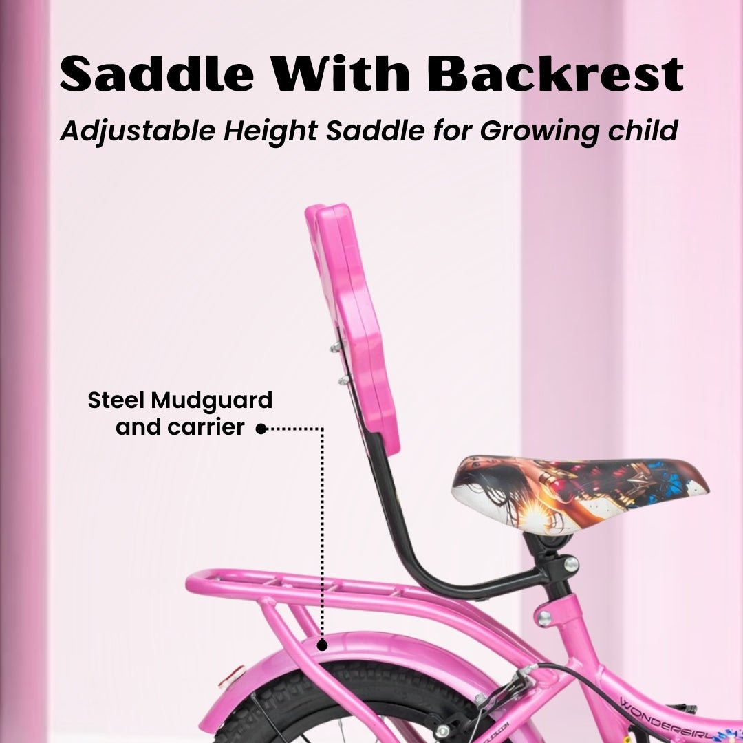 Vesco Wondergirl 16T Girls Cycle (4–6 Years) - Pink - Vesco Cycles