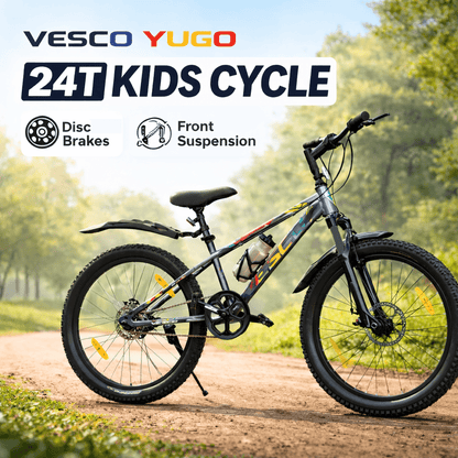 Vesco Yugo 24T Kids Cycle | Dual Disc Brakes & Suspension - Vesco Cycles
