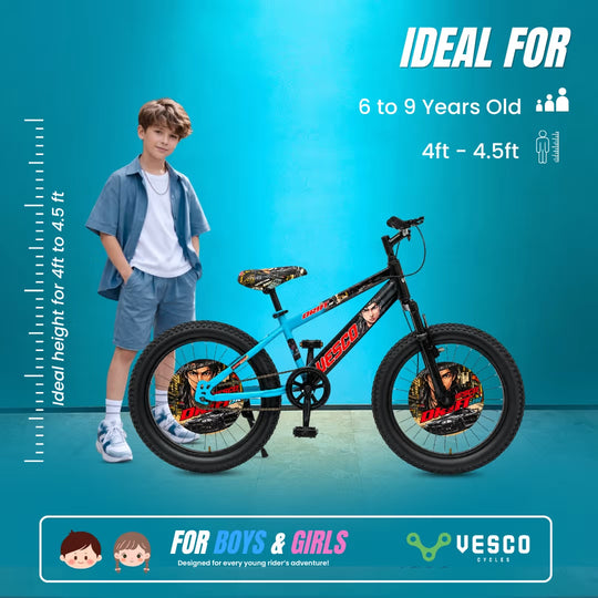 VESCO Drift Jr 20T | FAT Tyres | Suspension | Disc Brakes | 6-9 Years